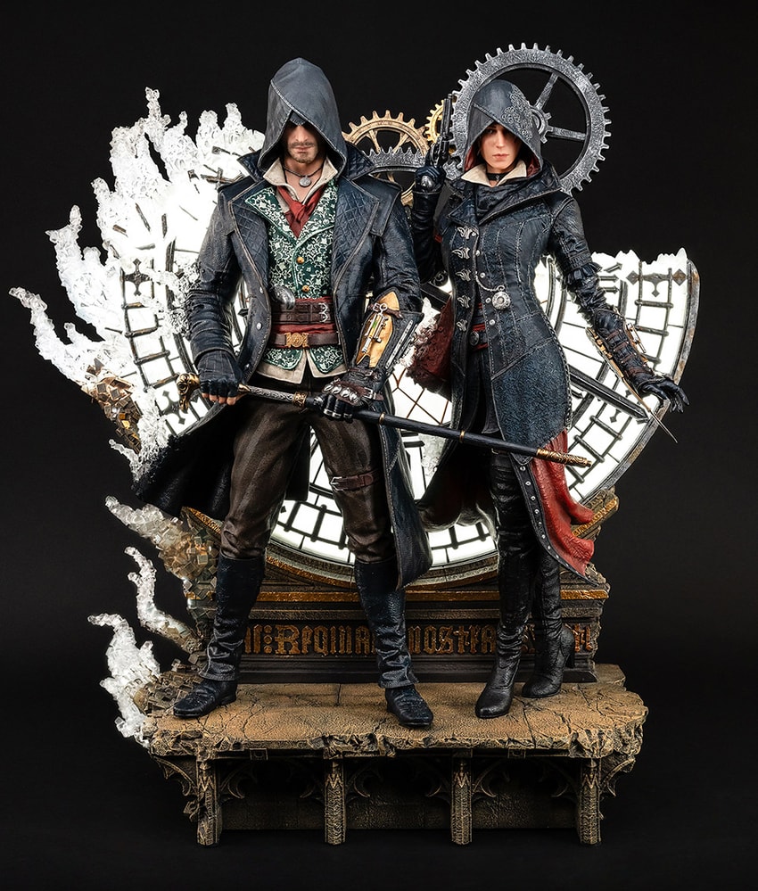 Assassins Creed Animus Jacob & Evie Frye Statues - Prototype Shown View 1