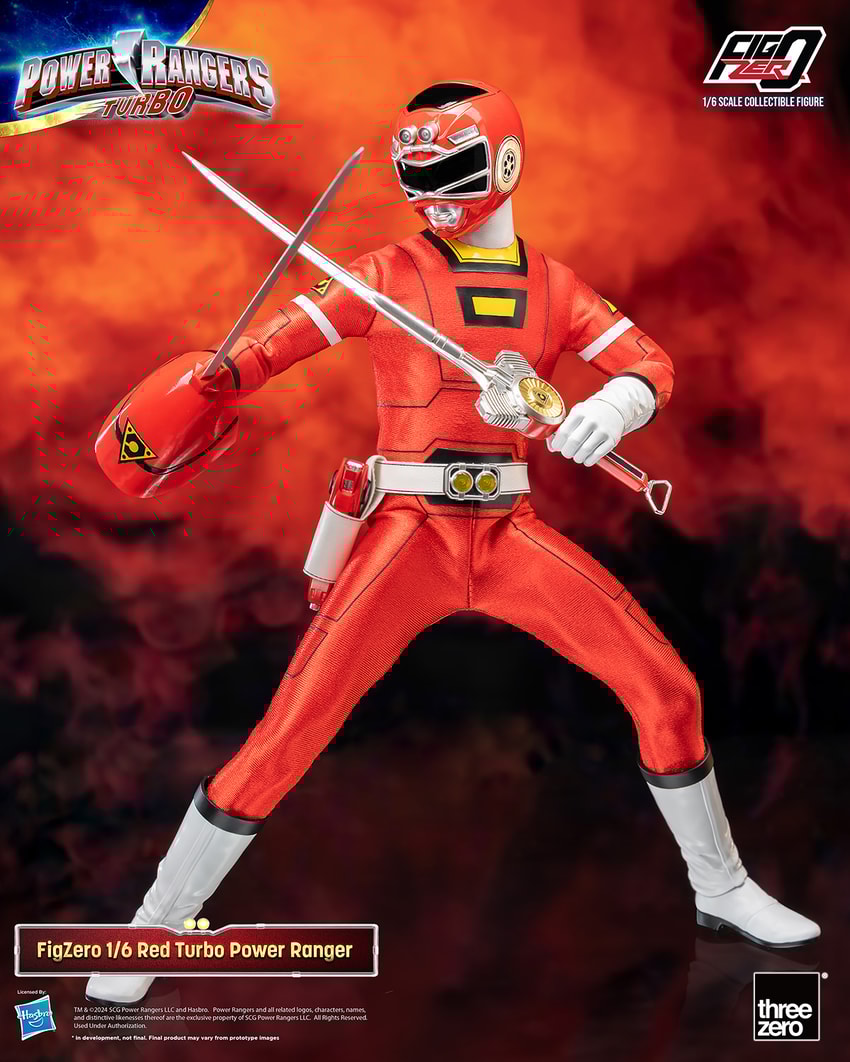 Red Turbo Power Ranger Sixth Scale Figure by Threezero Red Turbo Power Ranger Sixth Scale Figure by Threezero