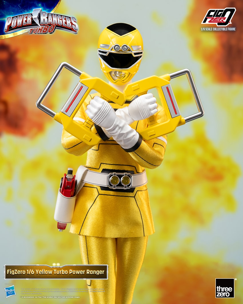 Power Ranger Turbo Yellow Turbo Power Ranger Sixth Scale Figure - Prototype Shown View 3