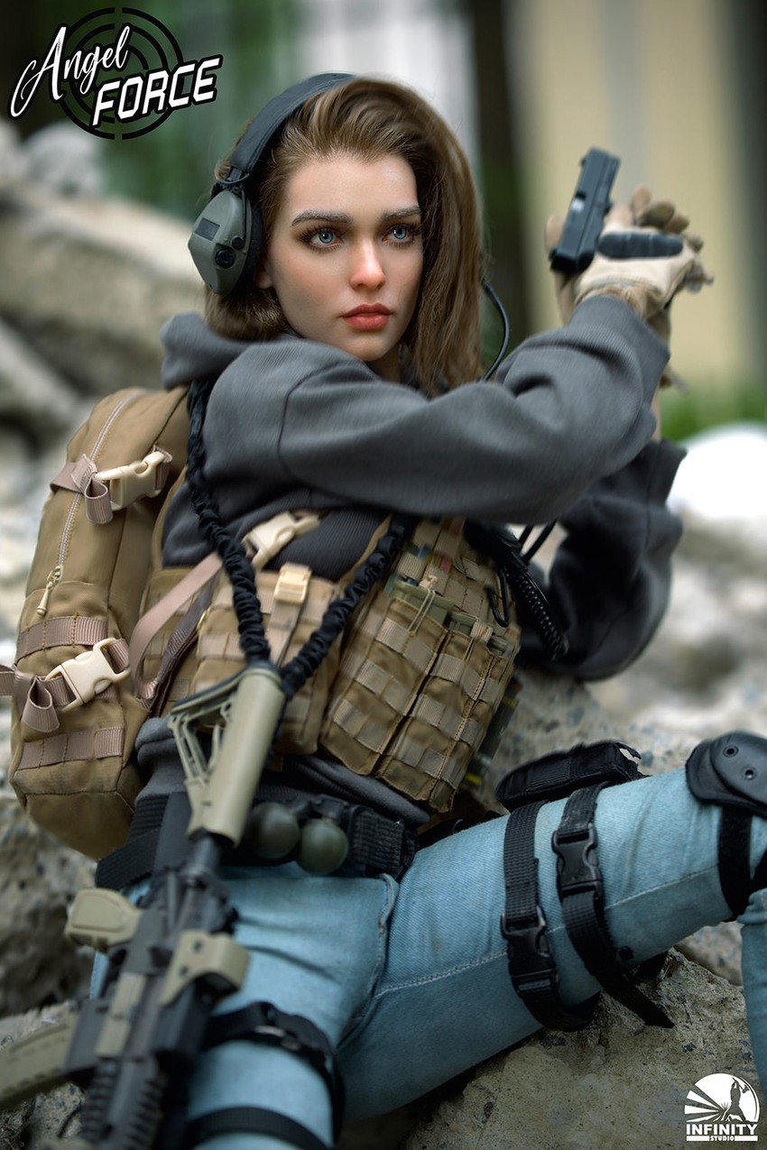 Angel Force Mia Action Figure - Prototype Shown View 6