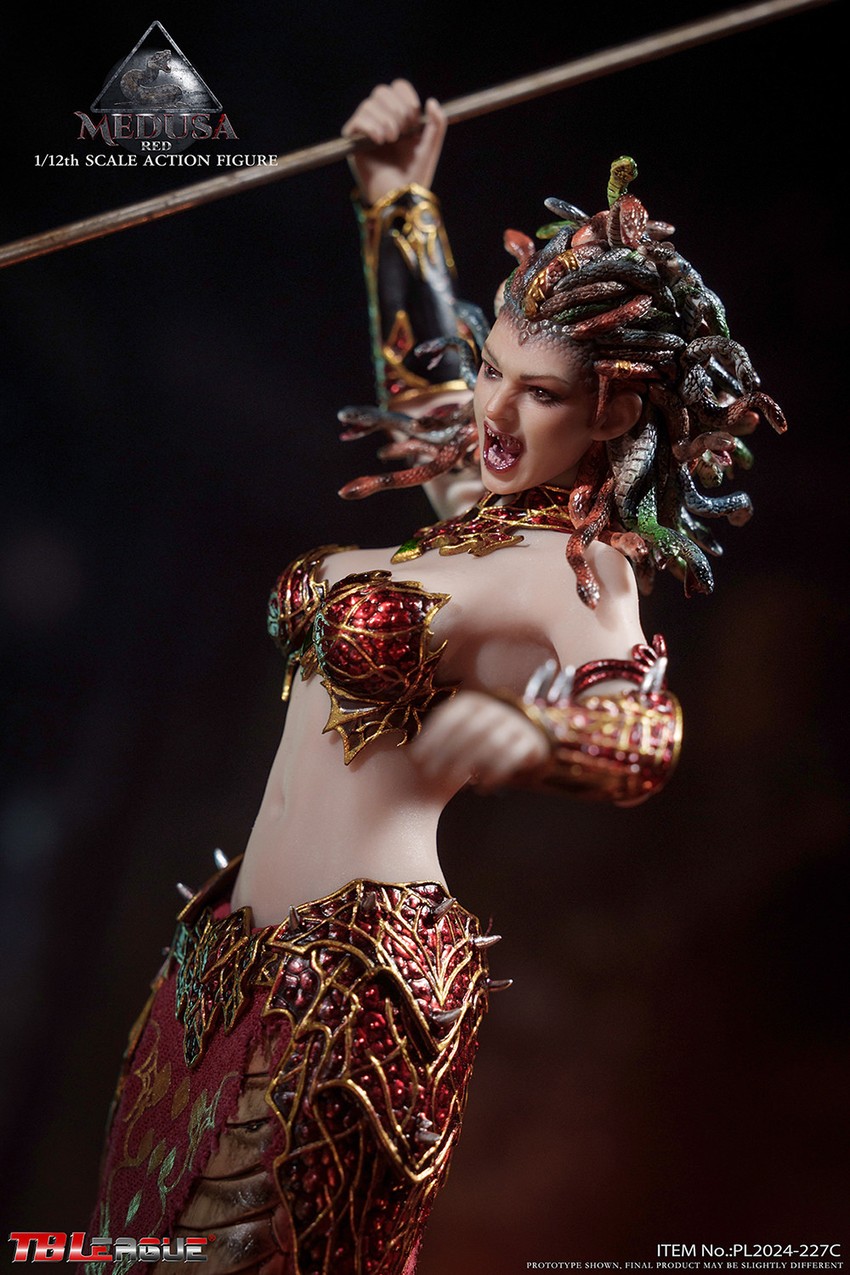 Medusa with Tail (Red) Action Figure  Collector Edition - Prototype Shown View 6