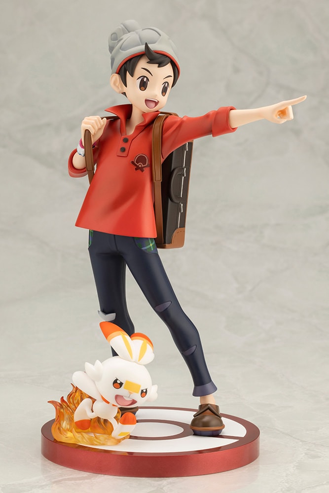 Pokémon Victor with Scorbunny Statues - Prototype Shown View 6