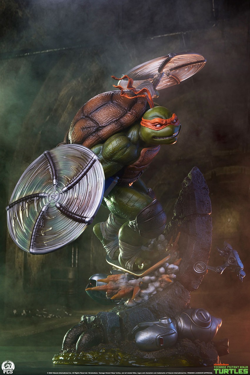 Teenage Mutant Ninja Turtles Michelangelo 1:3 Scale Statue - Prototype Shown View 3