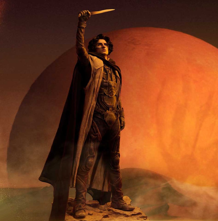 Dune Paul Atreides 1:3 Scale Statue - Prototype Shown View 4