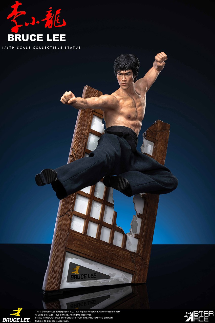 Bruce Lee (Flying-Kick) Statue by Star Ace Toys | Sideshow