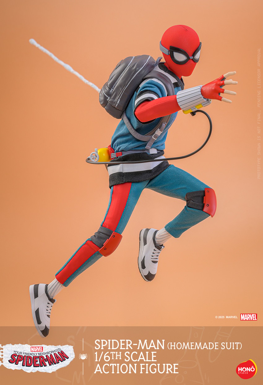 Marvel Spider-Man (Homemade Suit) Action Figure - Prototype Shown View 4