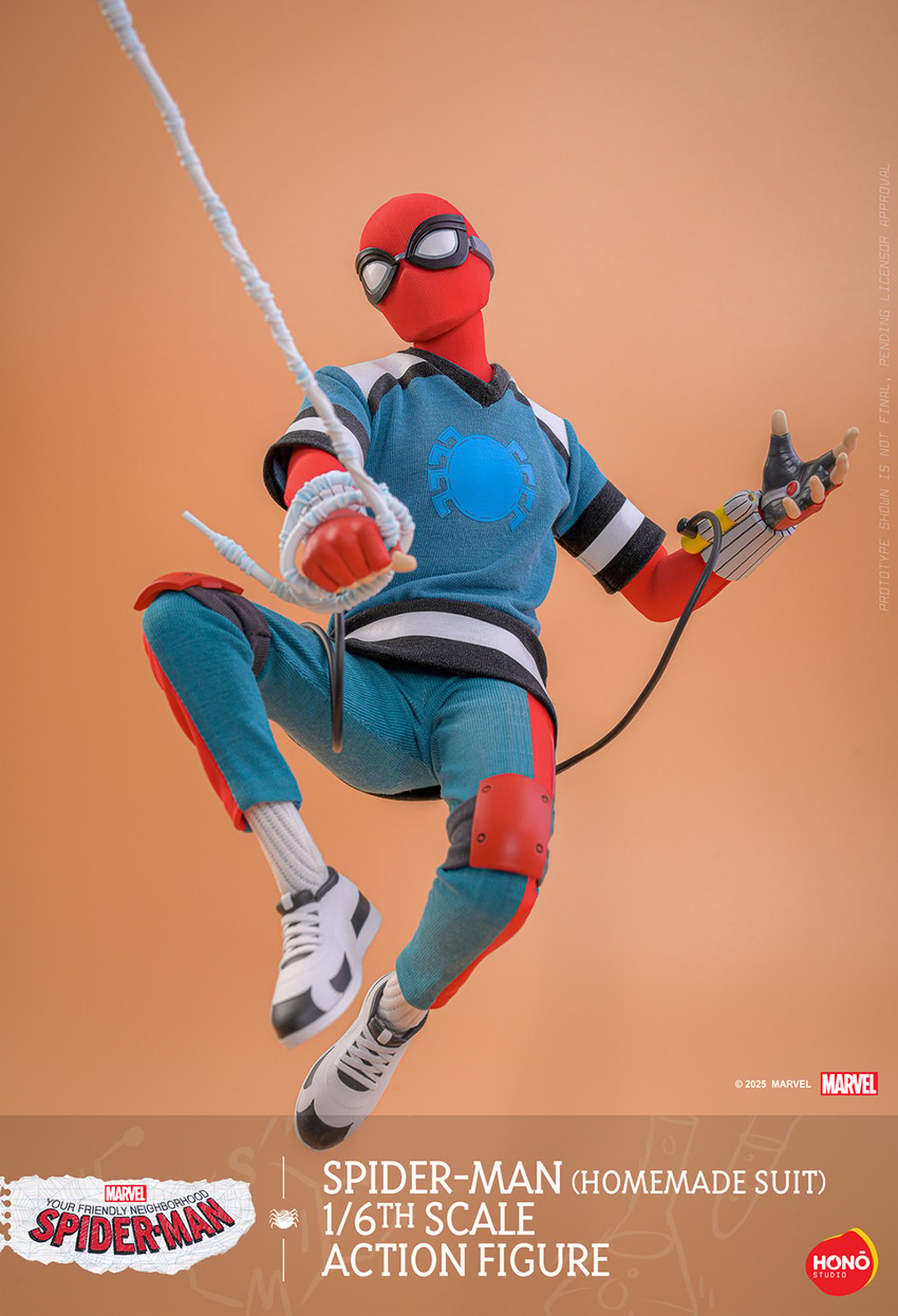 Marvel Spider-Man (Homemade Suit) Action Figure - Prototype Shown View 5