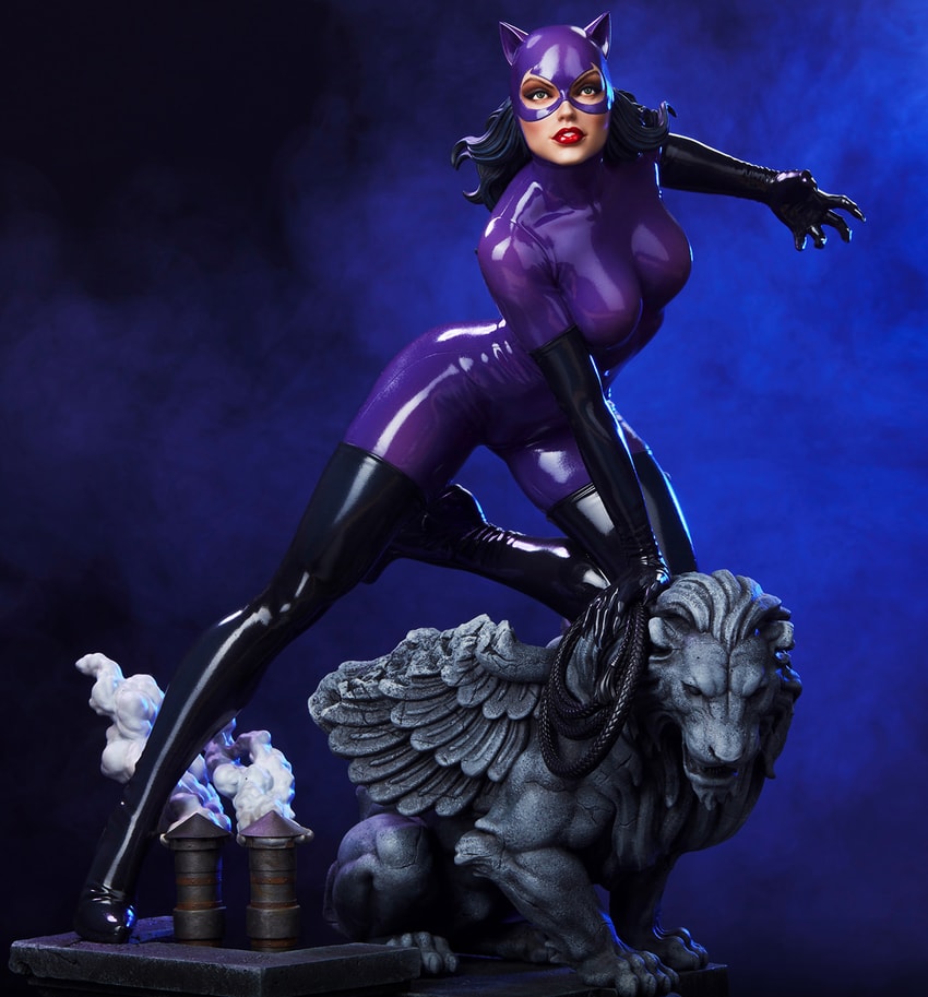 DC Comics Catwoman (Purple Edition) Quarter Scale Maquette - Prototype Shown View 1
