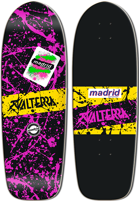 Back to the Future Valterra Madrid Skateboard Deck - Prototype Shown View 6