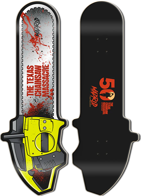 Texas Chainsaw Massacre Chainsaw Skateboard Deck - Prototype Shown View 6
