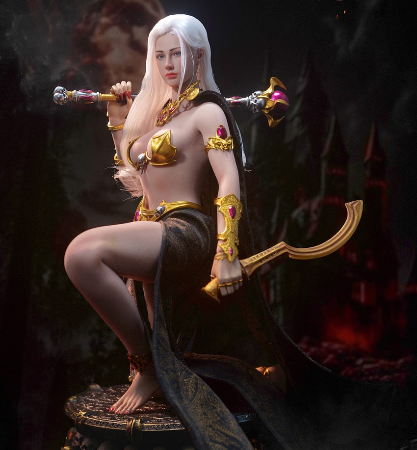 ARH Comix White Queen of Babylon (Variation Version) Sixth Scale Figure - Prototype Shown View 1