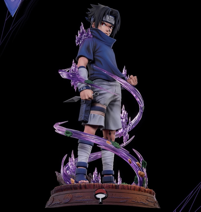 Naruto Sasuke BIJUtsu Statues - Prototype Shown View 3