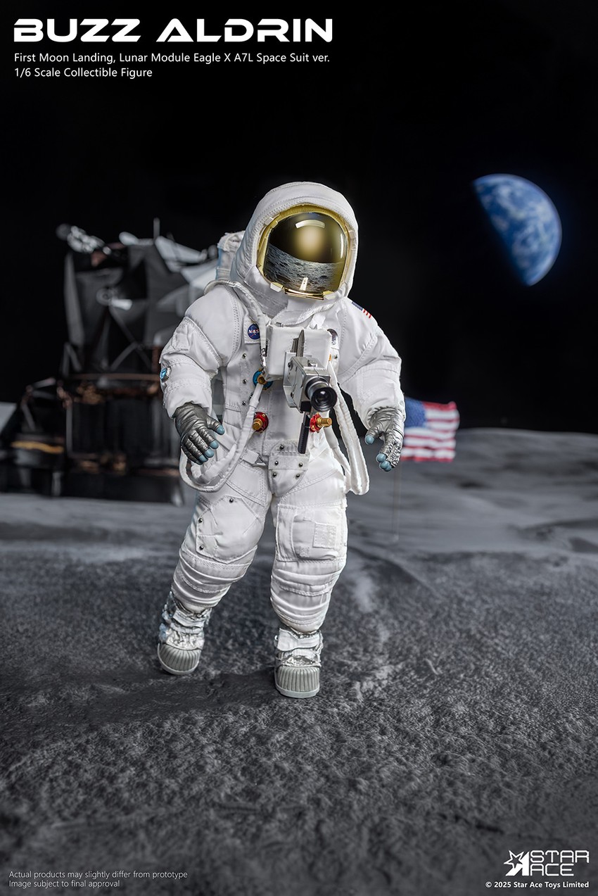 Apollo 11 Buzz Aldrin Sixth Scale Figure - Prototype Shown View 6