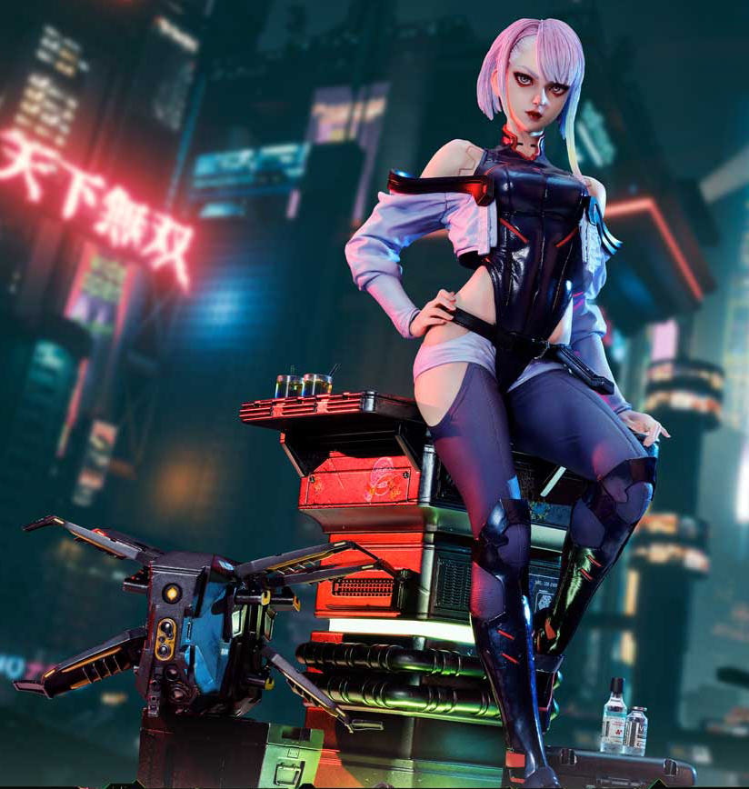 Cyberpunk 2077 Lucy (Deluxe Bonus Version) Quarter Scale Statue - Prototype Shown View 1