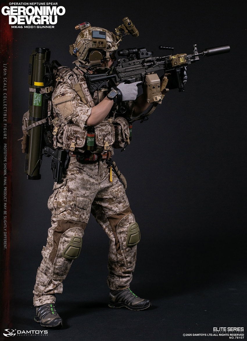 【高額売筋】 GERONIMO Spear Neptune (Operation Gunner MOD1 MK46 - DEVGRU ミリタリー
