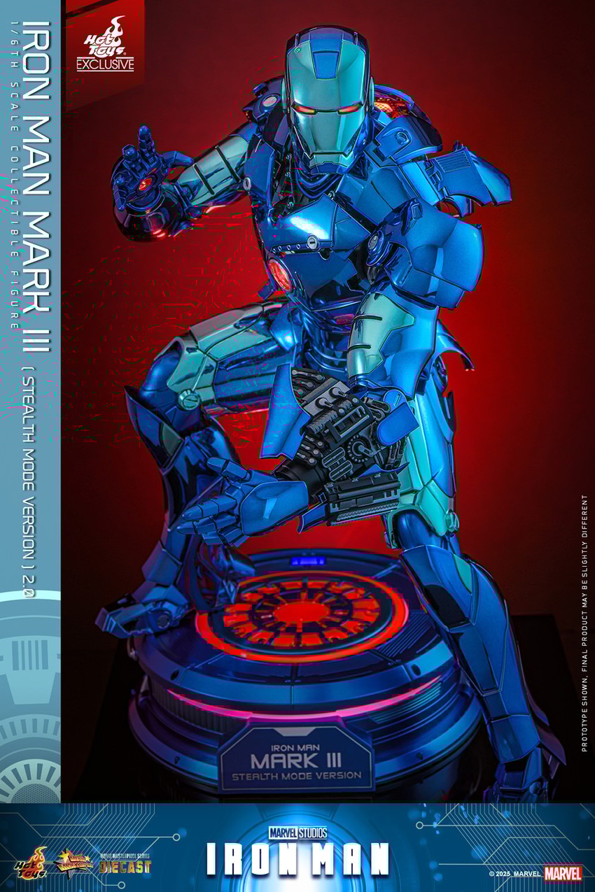 アメコミ IRON MAN MARK III Holographic Version Iron Man Mark III (Stealth Mode Version) 2.0 Sixth Scale
