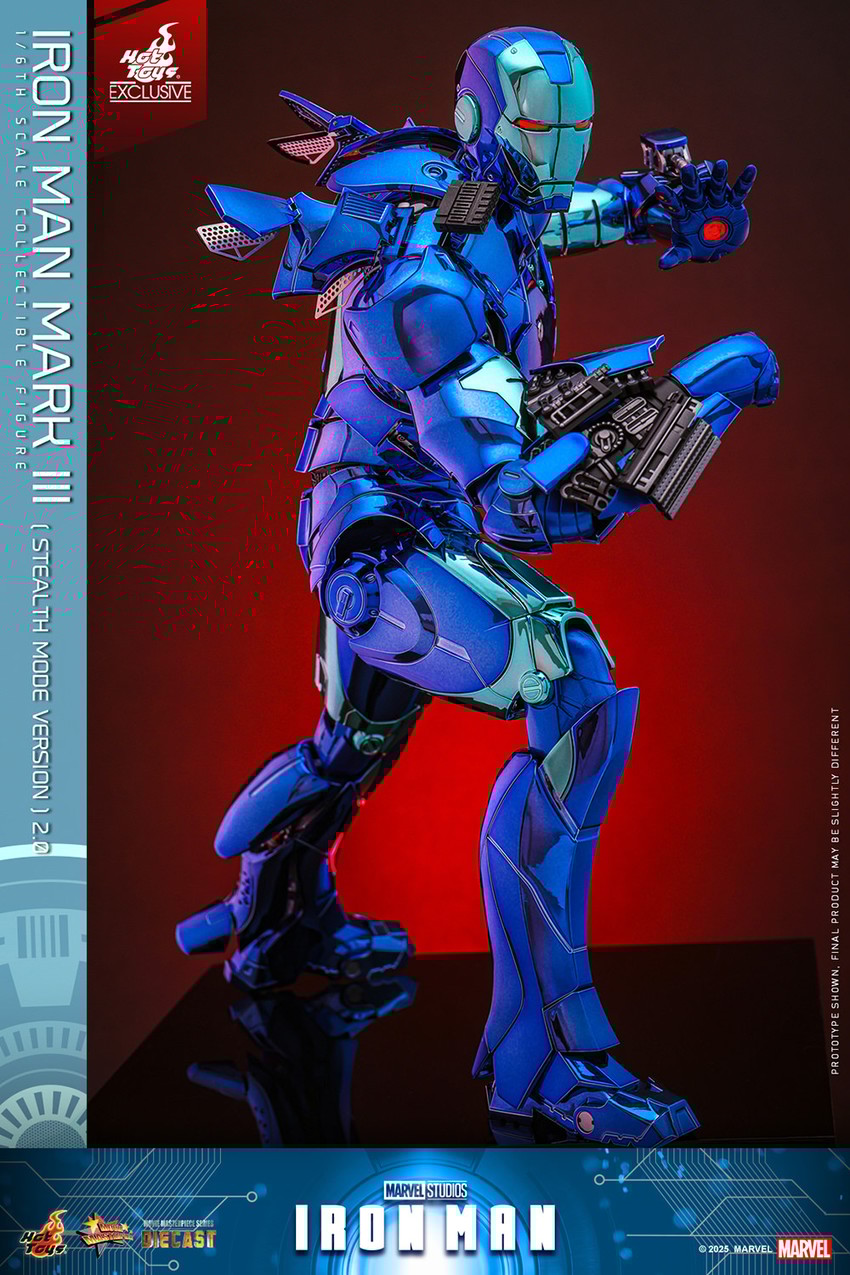 アメコミ IRON MAN MARK III Holographic Version Iron Man Mark IV (Holographic Version) Sixth Scale Figure