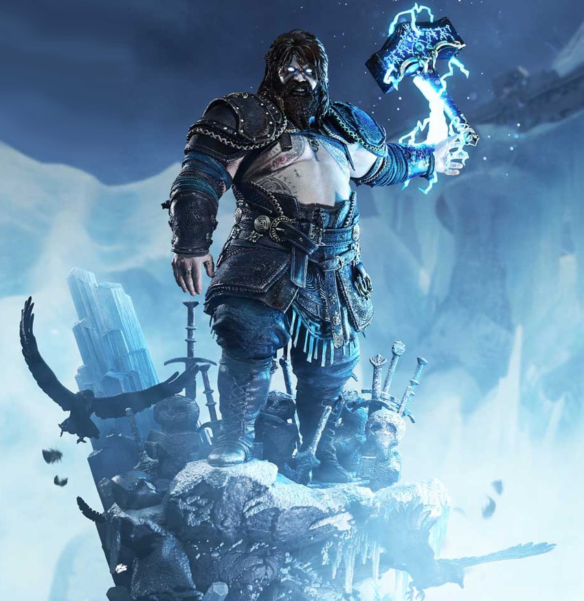 God of War Thor (Deluxe Version) 1:3 Scale Statue - Prototype Shown View 1