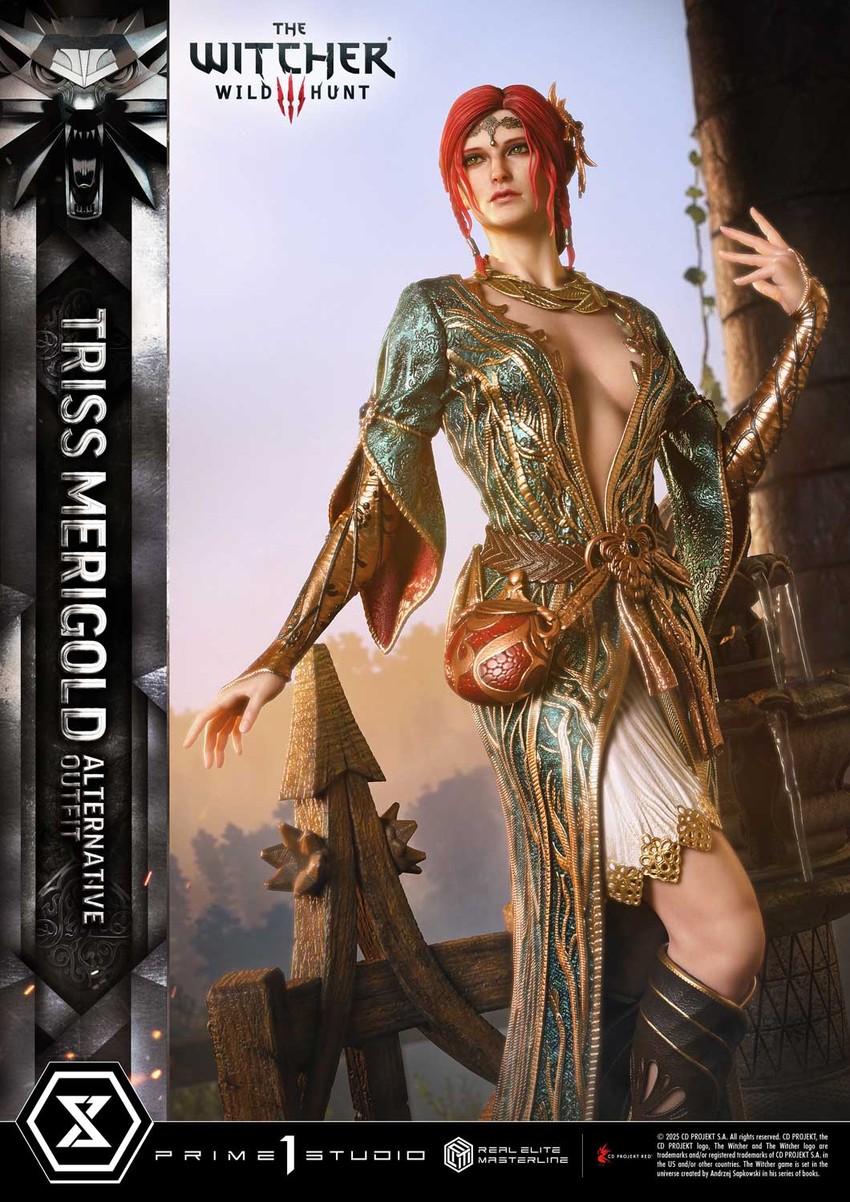 The Witcher 3: Wild Hunt Triss Merigold Alternative Outfit Quarter Scale Statue - Prototype Shown View 6
