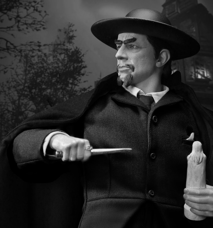 White Zombie Murder Legendre (Monotone Version) Statues - Prototype Shown View 3