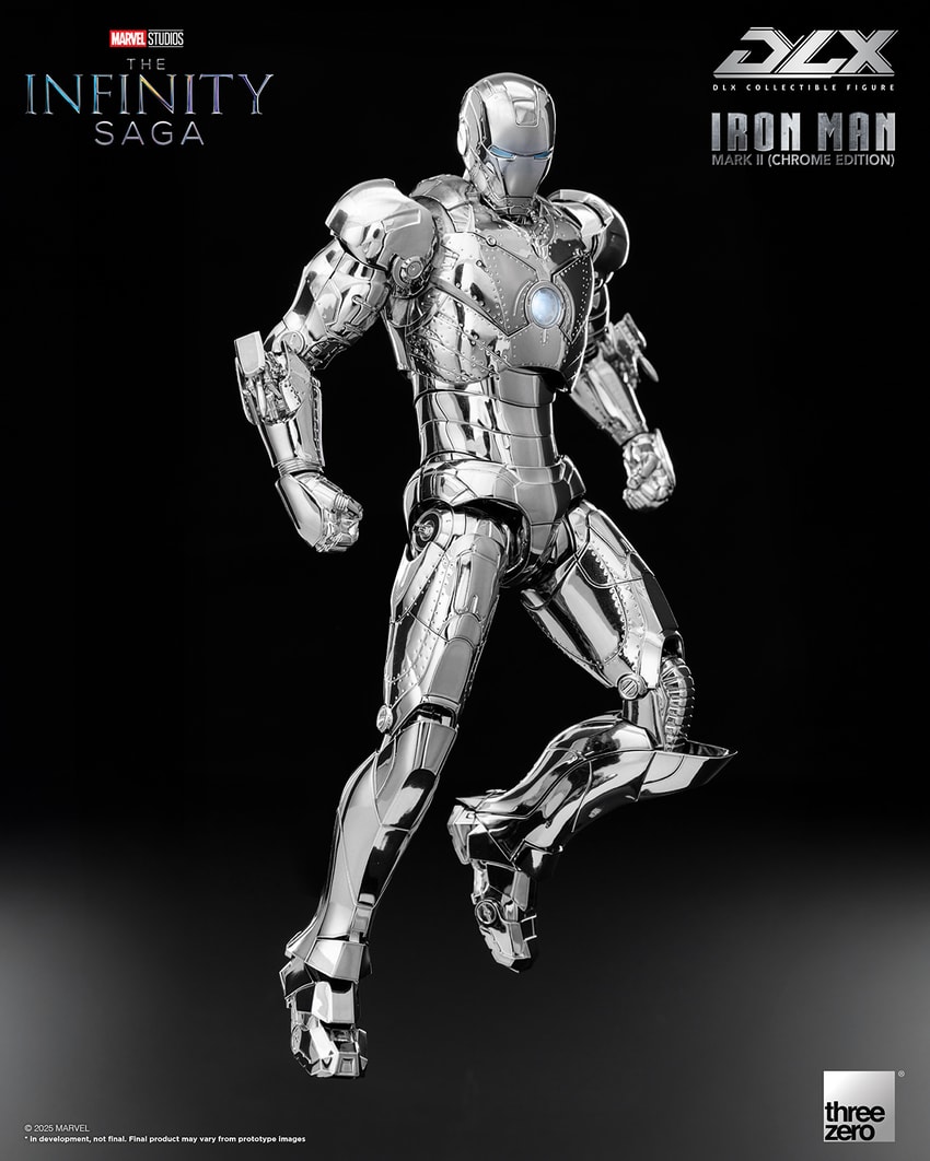 【未開封】Threezero スリーゼロ DLX アイアンマン マーク2 DLX Iron Man Mark 2 (Chrome Edition) Action Figure by threezero