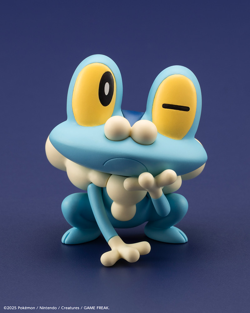 Pokémon Calem with Froakie Statues - Prototype Shown View 5