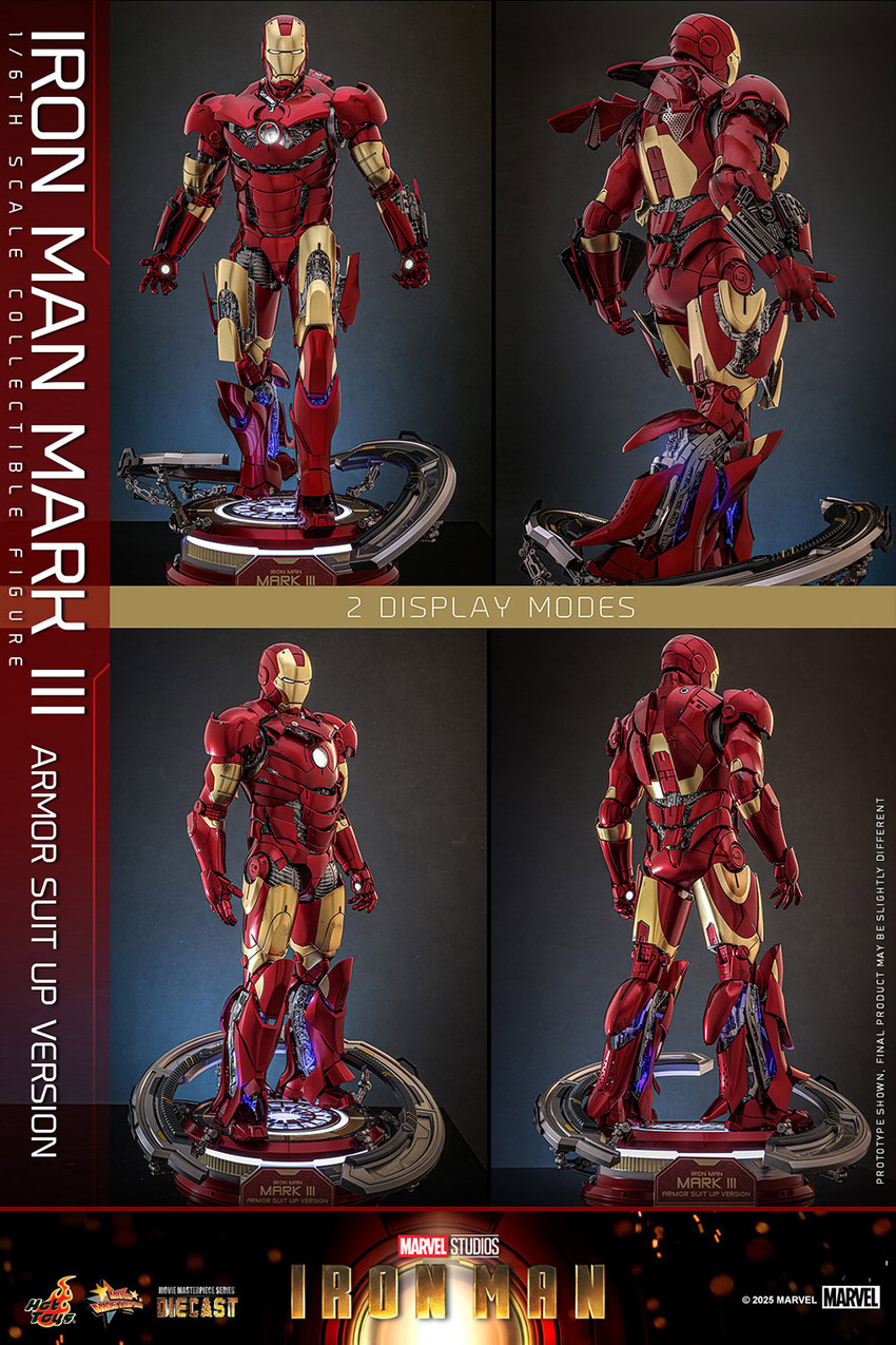 Marvel Iron Man Mark III (Armor Suit Up Version) (Special Edition) Sixth Scale Figure  Exclusive Edition - Prototype Shown View 6
