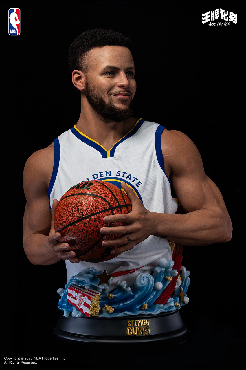 NBA Stephen Curry Life-Size Bust - Prototype Shown View 6
