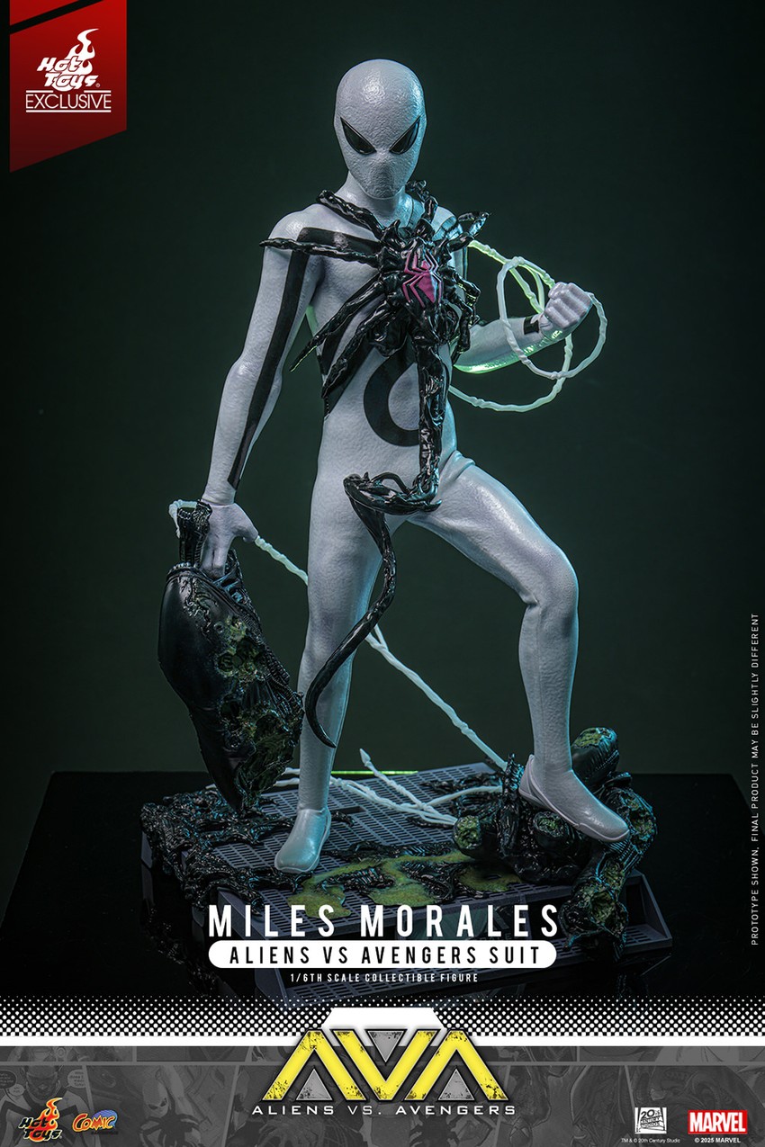 Miles Morales (Aliens Vs. Avengers Suit) Sixth Scale Figure by Hot