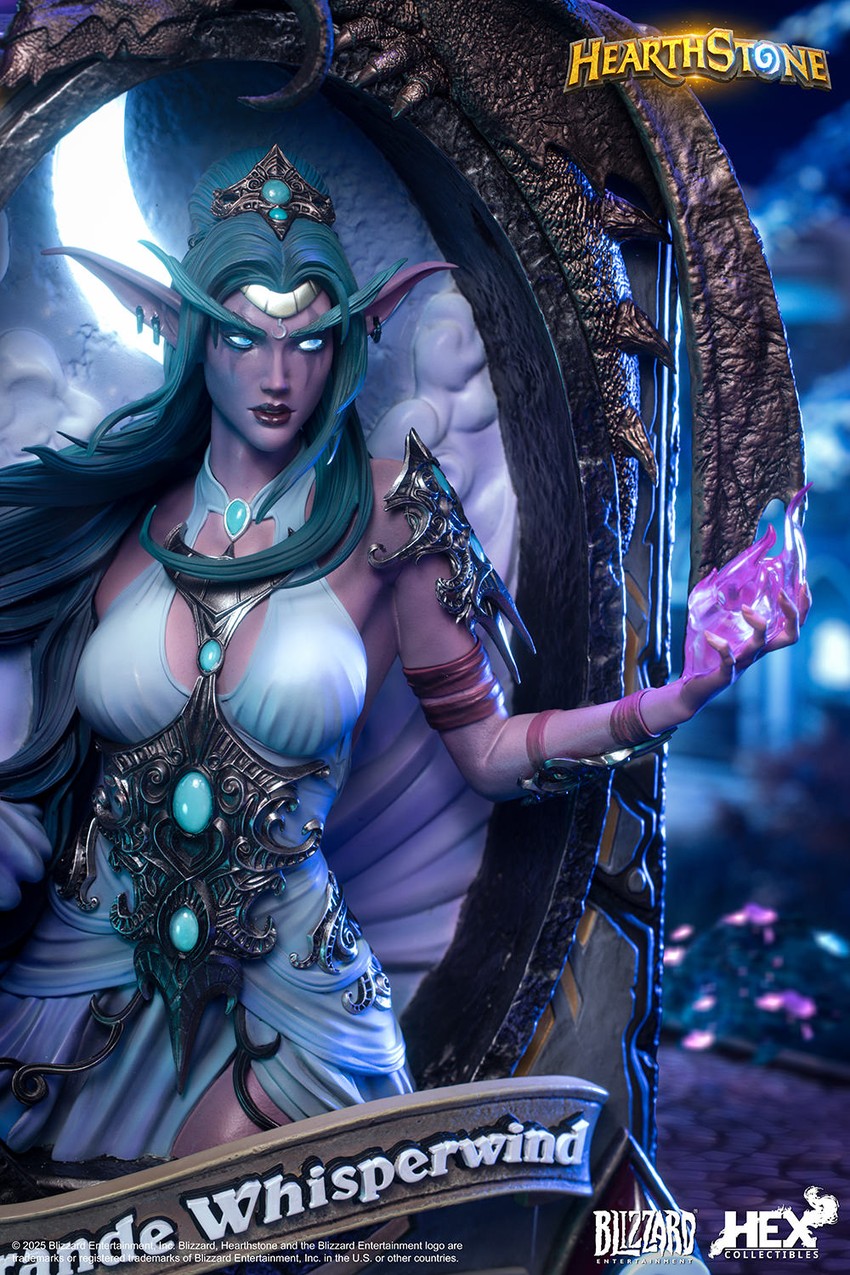 Tyrande Whisperwind 3D Art Frame Statue by HEX Collectibles