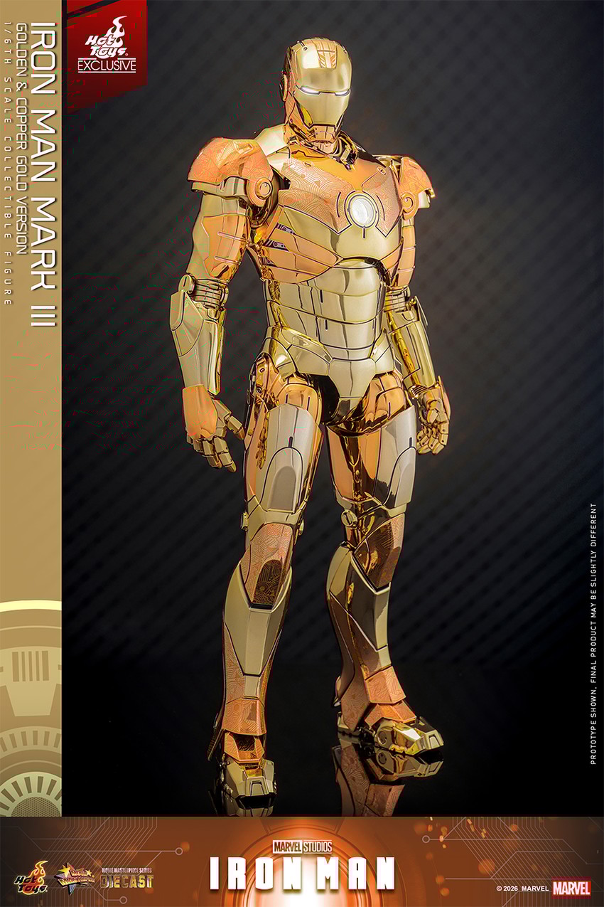 YA−MAN HC-20N3 GOLD Iron Man Mark III (Golden & Copper Gold Version) Sixth Scale