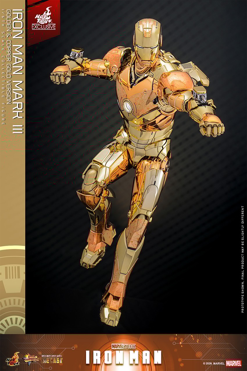 Iron Man Mark III (Golden & Copper Gold Version) Sixth Scale