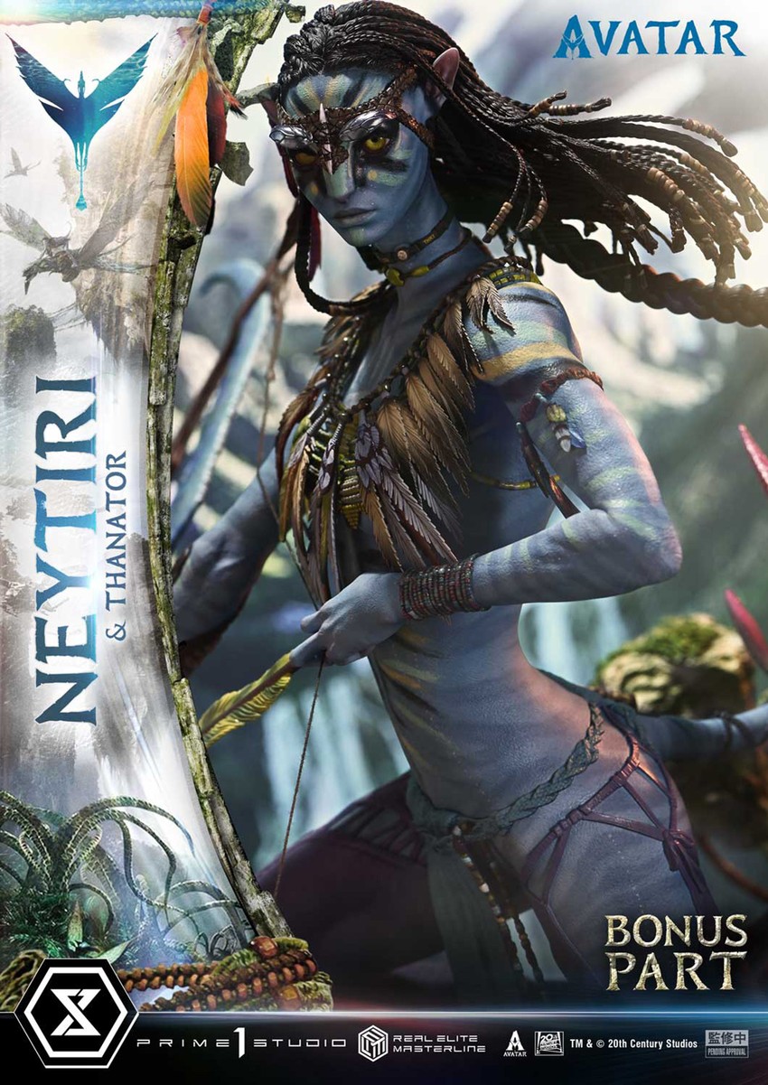AVATAR Neytiri & Thanator (Deluxe Bonus Version) Quarter Scale Statue - Prototype Shown View 6