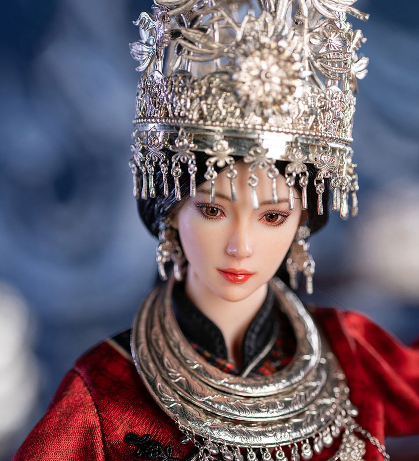 TBLeague The Miao of China’s 56 Ethnic Groups (Red) Sixth Scale Figure - Prototype Shown View 5