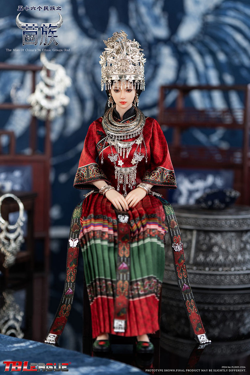 TBLeague The Miao of China’s 56 Ethnic Groups (Red) Sixth Scale Figure - Prototype Shown View 6