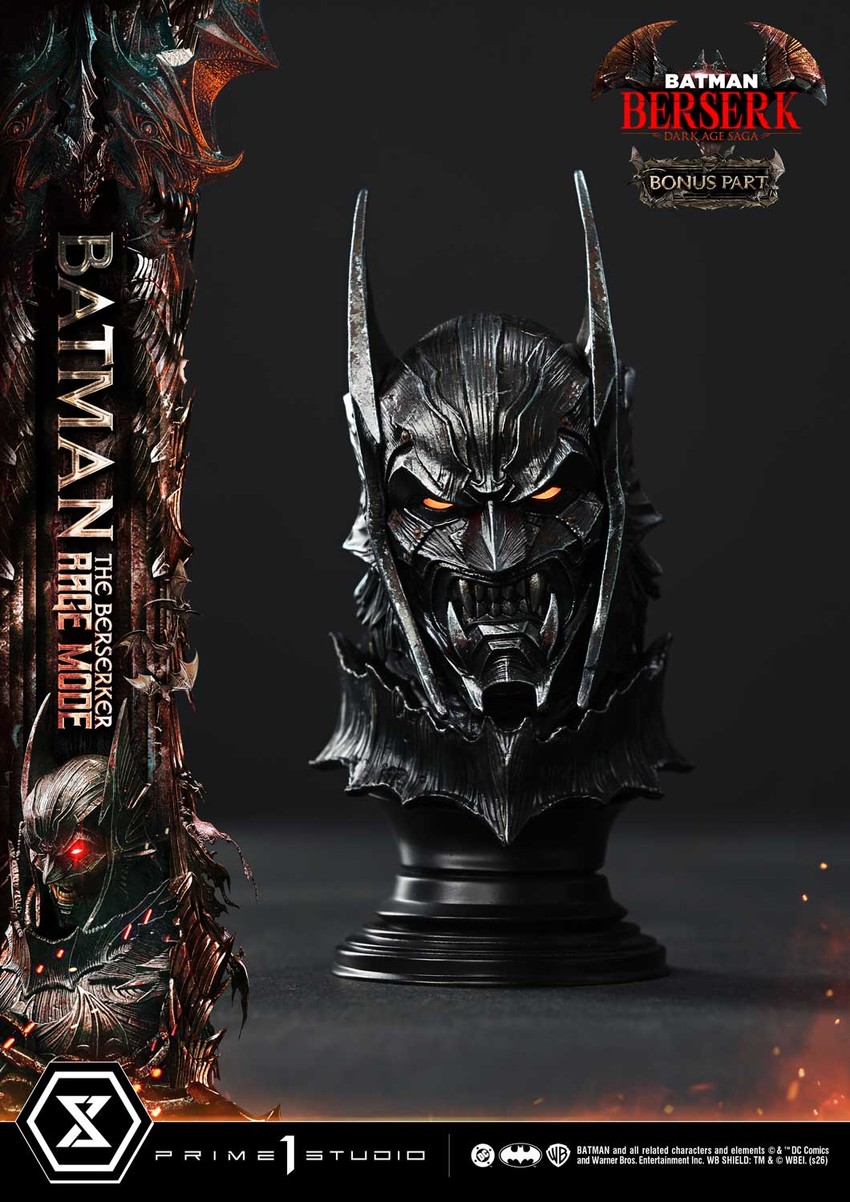 DC Comics Batman: The Berserker Rage Mode (Deluxe Bonus Version) Quarter Scale Statue - Prototype Shown View 6