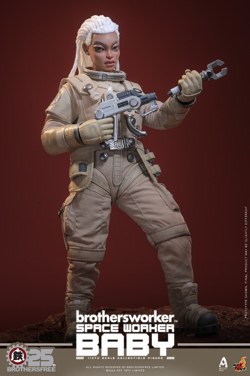 1/6スケール レア ホットトイズ BROTHERS FREE 3周年記念 Space Worker Baby (Brothersfree 25th Version) Sixth Scale Figure