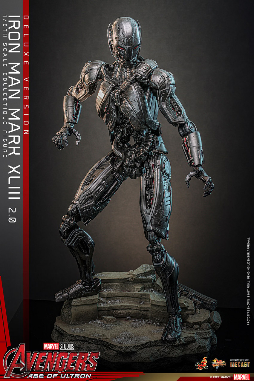 Marvel Iron Man Mark XLIII (2.0) (Deluxe Version) Sixth Scale Figure - Prototype Shown View 3