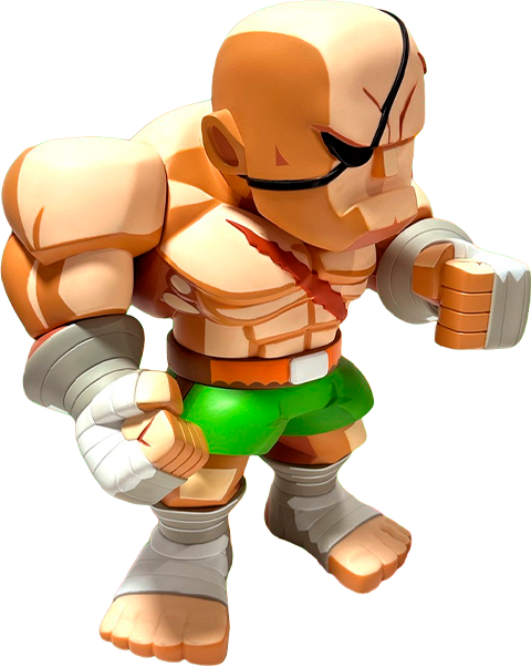 Street Fighter Sagat Collectible Figure - Prototype Shown View 6