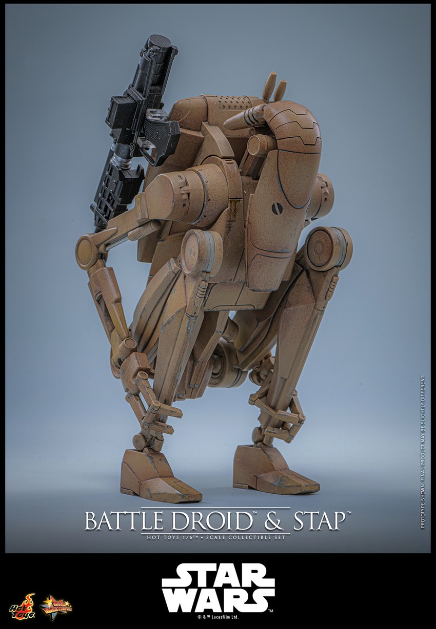 SF・ファンタジー・ホラー STAP AND BATTLE DROID Battle Droid and STAP™ Sixth Scale Figure Set by Hot Toys