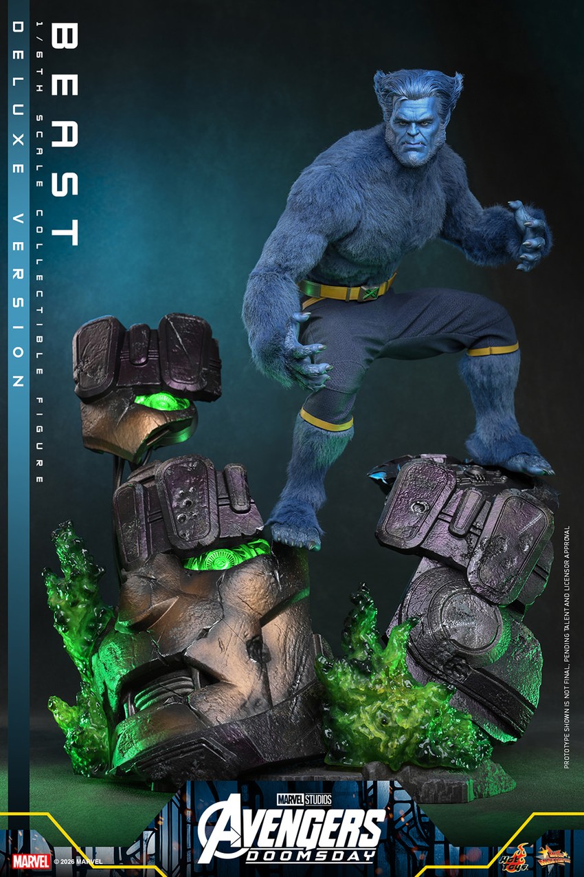 Marvel Beast (Deluxe Version) Sixth Scale Figure - Prototype Shown View 3