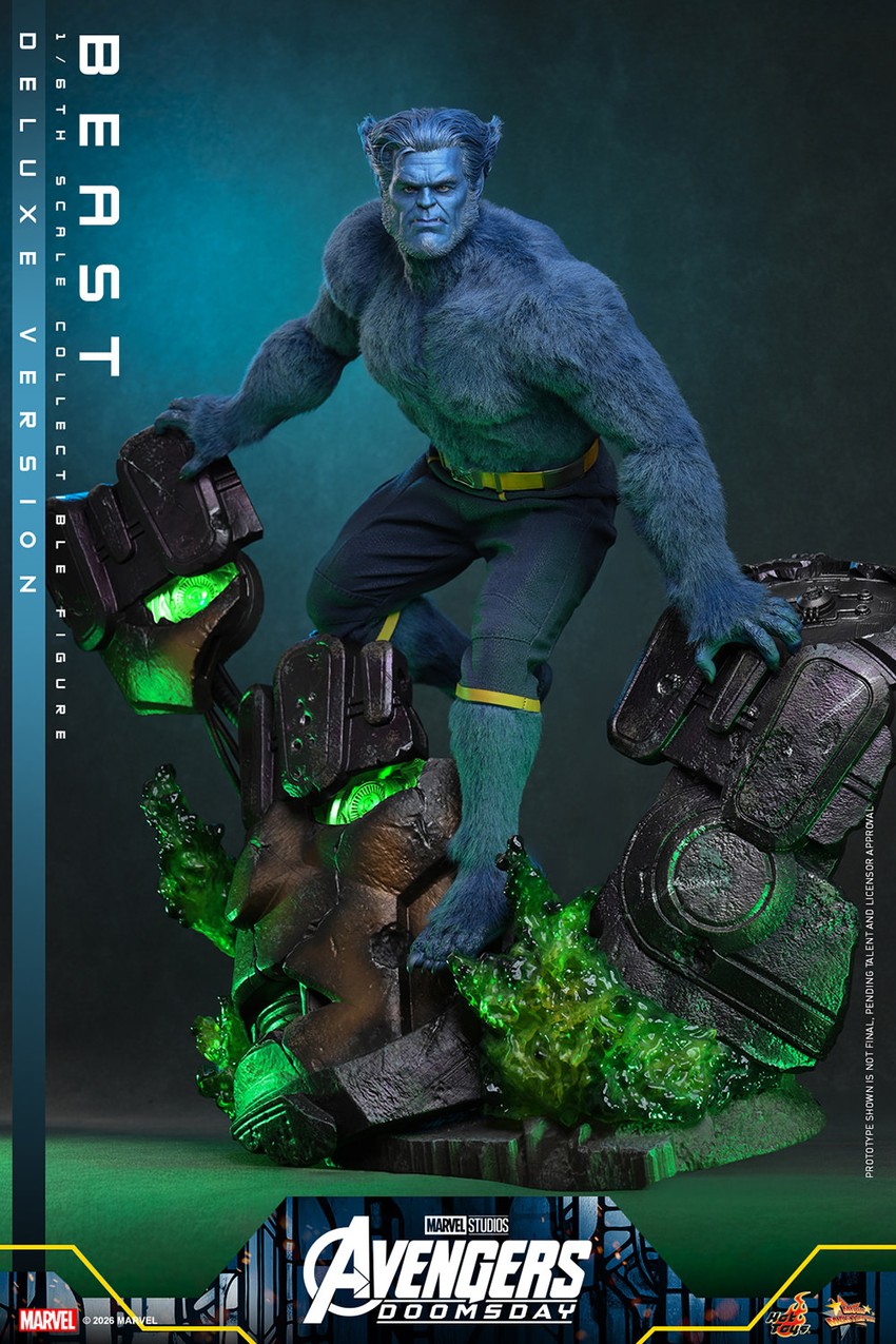 Marvel Beast (Deluxe Version) Sixth Scale Figure - Prototype Shown View 4