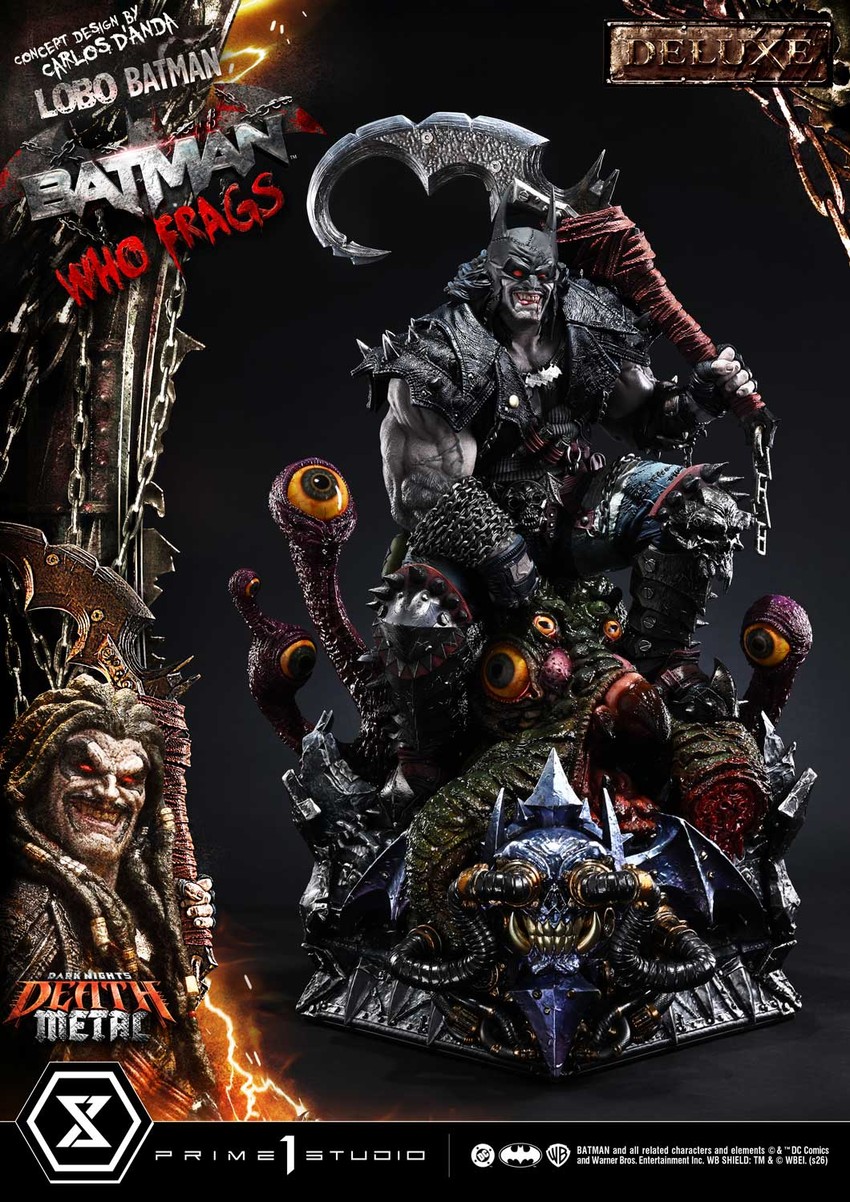 DC Comics Lobo Batman: Batman Who Frags (Deluxe Version) 1:3 Scale Statue - Prototype Shown View 6