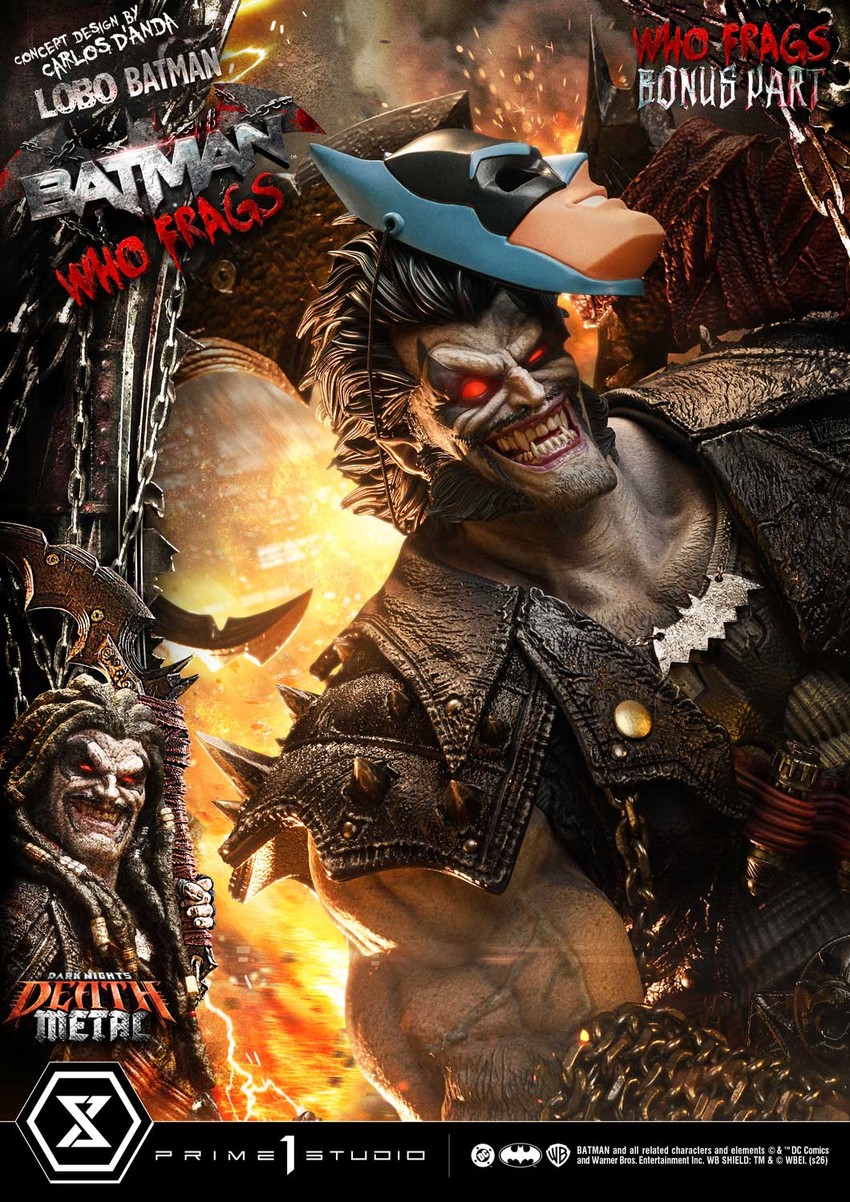 DC Comics Lobo Batman: Batman Who Frags (Deluxe Bonus Version) 1:3 Scale Statue - Prototype Shown View 2