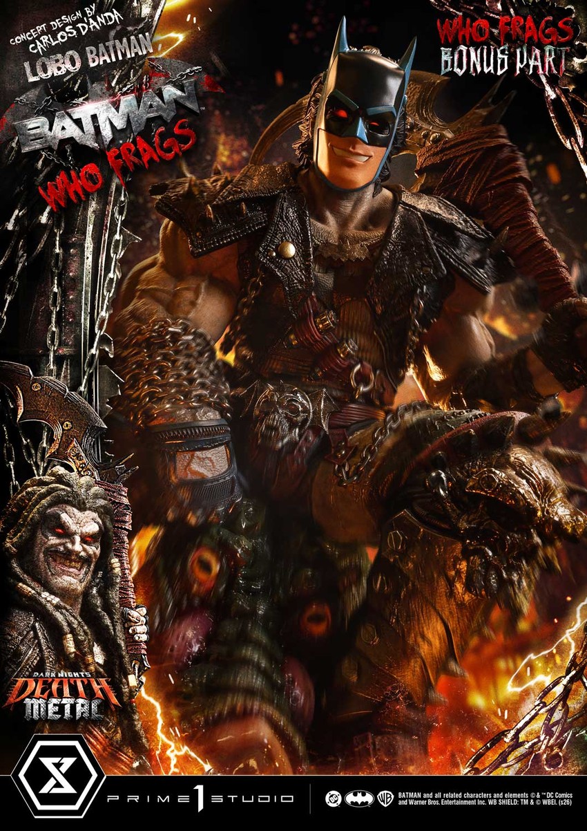 DC Comics Lobo Batman: Batman Who Frags (Deluxe Bonus Version) 1:3 Scale Statue - Prototype Shown View 3