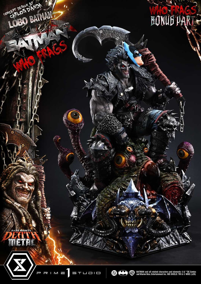 DC Comics Lobo Batman: Batman Who Frags (Deluxe Bonus Version) 1:3 Scale Statue - Prototype Shown View 4