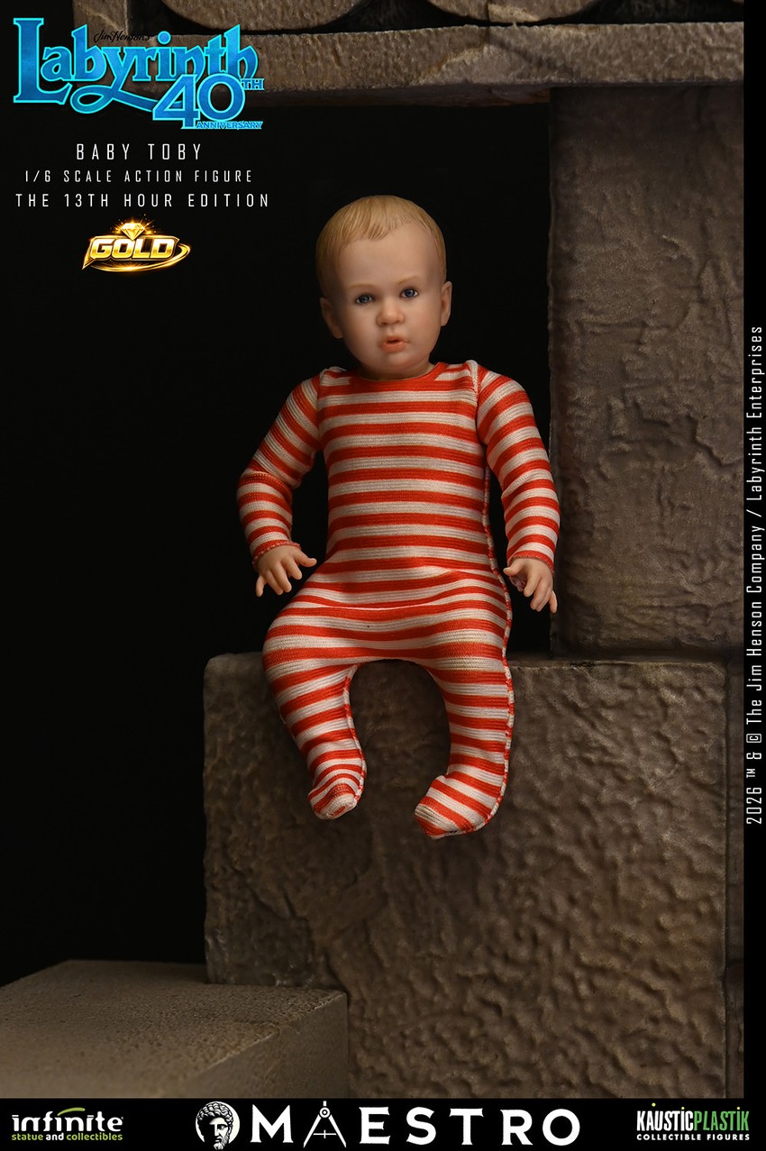 Labyrinth Jareth the Goblin King (The 13th Hour Edition) Gold Sixth Scale Figure - Prototype Shown View 3