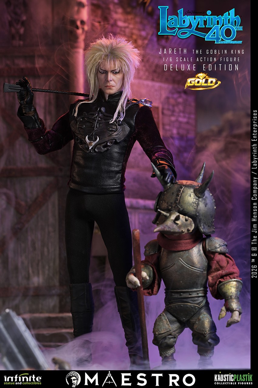 Labyrinth Jareth the Goblin King (Deluxe Edition) Gold Sixth Scale Figure - Prototype Shown View 5