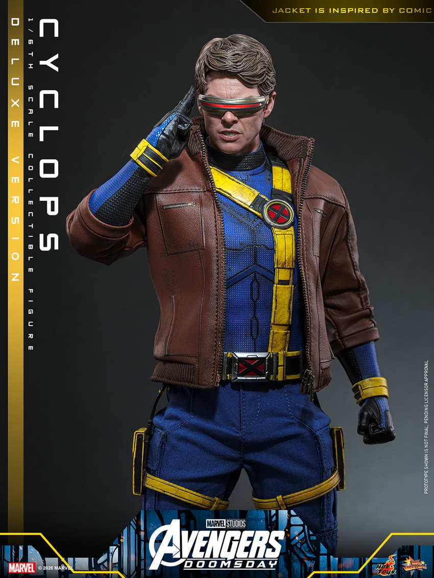 Marvel Cyclops (Deluxe Version) (Special Edition) Sixth Scale Figure - Prototype Shown View 3