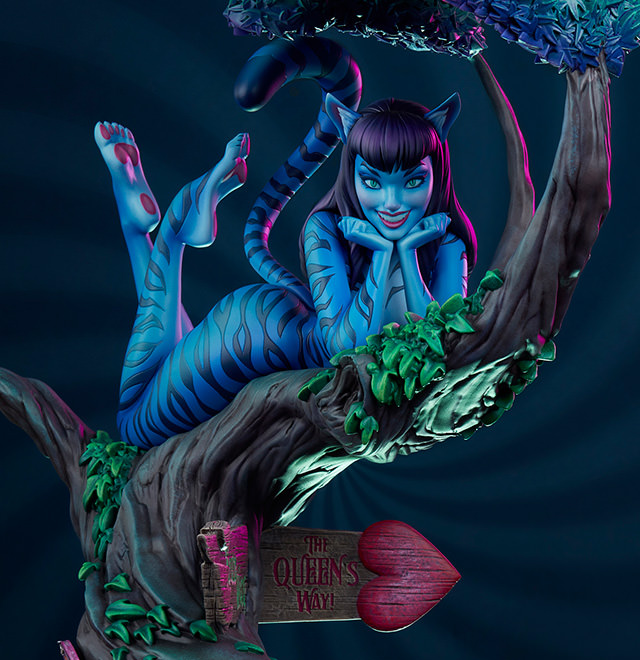 The Lady Cheshire Cat Statue